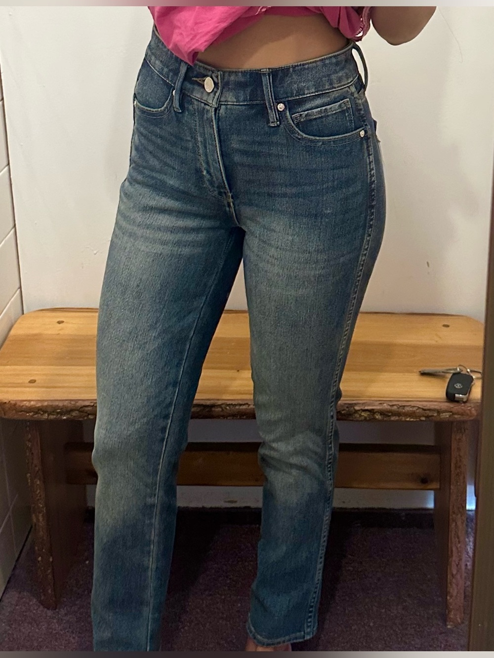 High rise sculpt jeans - 00, medium wash